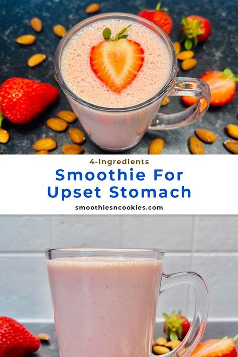 Smoothie For Upset Stomach Upset Stomach Recipes, Upset Tummy Food, Stomach Smoothie, Bland Diet Food List, Upset Stomach Food, Stomach Ache Remedy, Bland Diet Recipes, Bland Diet, Upset Tummy