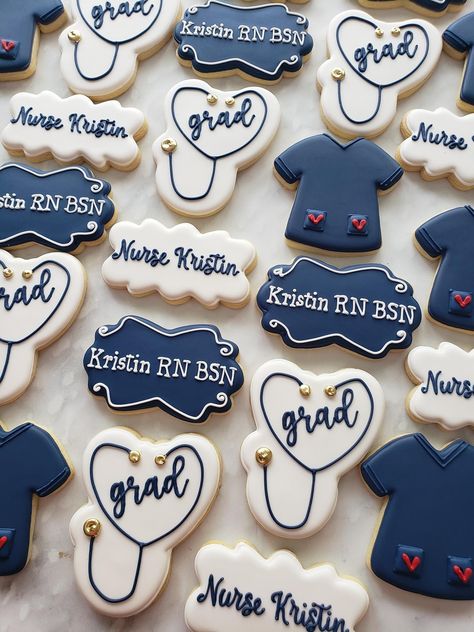 Nursing Grad Decorations, Graduation College Party, Nursing Party Food, Bsn Graduation Party Ideas, Nurse Graduation Party Decorations Ideas, Nursing School Party, Nursing Grad Party Ideas, Nurse Graduation Party Ideas, Nursing School Graduation Party Ideas