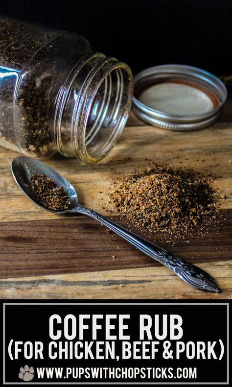 Coffee Rub Recipe, Homemade Extracts, Bbq Rub Recipe, Bbq Sauce Homemade Easy, Fair Crafts, Infused Salt, Bbq Dry Rub, Coffee Rub, Steak Rubs