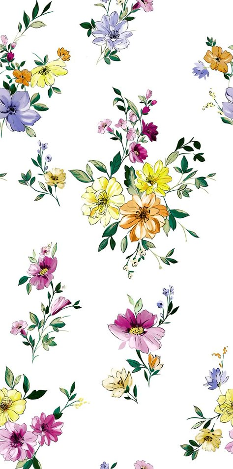 Allover Design Pattern, Bird Printables, Flower Pattern Design Prints, Abstract Painting Diy, Chinoiserie Art, Beautiful Flower Drawings, Botanical Flower Art, Folk Art Flowers, Acrylic Painting Flowers