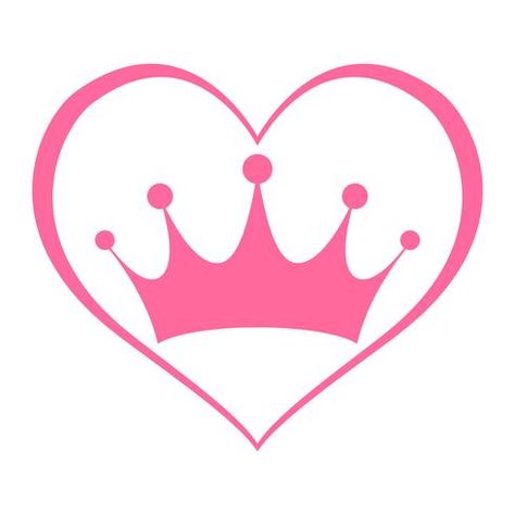 Pink Girly Princess Royalty Crown With Heart Jewels Princess Logo, Princess Royalty, Royalty Crown, Crown Symbol, Crown Illustration, Ribbon Logo, Sky Collection, Crown Logo, Princess Cartoon