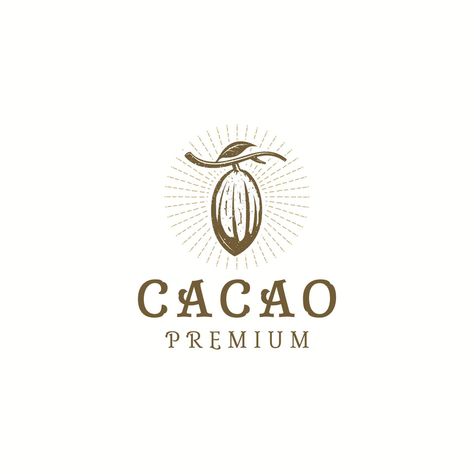 Cacao logo icon design template flat vector Cacao Logo Design, Factory Logo Design, Vector Food Illustration, Logo Candy, Candy Vector, Factory Logo, Sweet Logo, Chocolate Logo, Chocolate Packaging Design