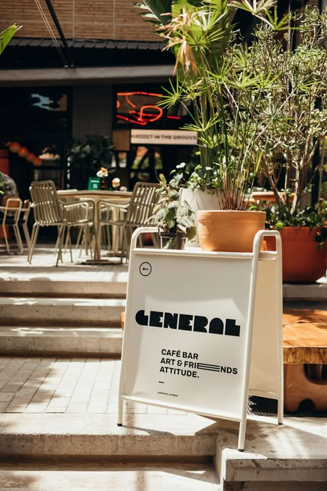 GENERAL CAFÉ BAR :: Behance Coffee Shop Signage, Cafe Bar Design, Cafe Signage, Cafe Display, Coffee Shop Branding, Bakery Interior, Storefront Signs, Coffee Shop Interior Design, Shop Signage