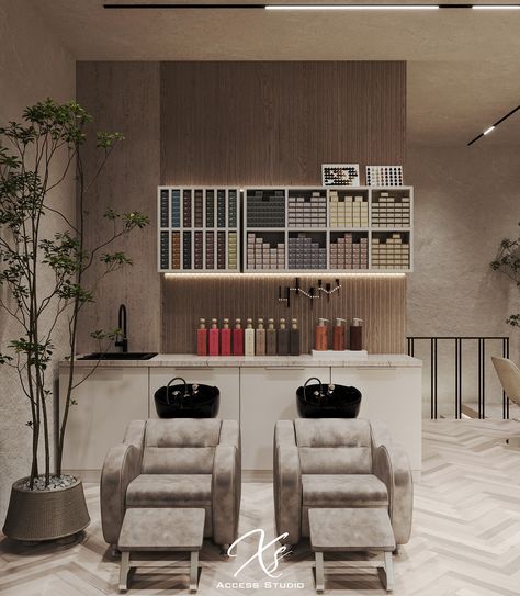 Gorgeous Beauty Salon , KSA :: Behance Hairdresser Salon Design, Makeup Products Foundation, Small Salon Designs, Salon Decor Studio, Small Hair Salon, Hair Salon Interior Design, Home Hair Salons, Hairdresser Salon, Beauty Salon Furniture