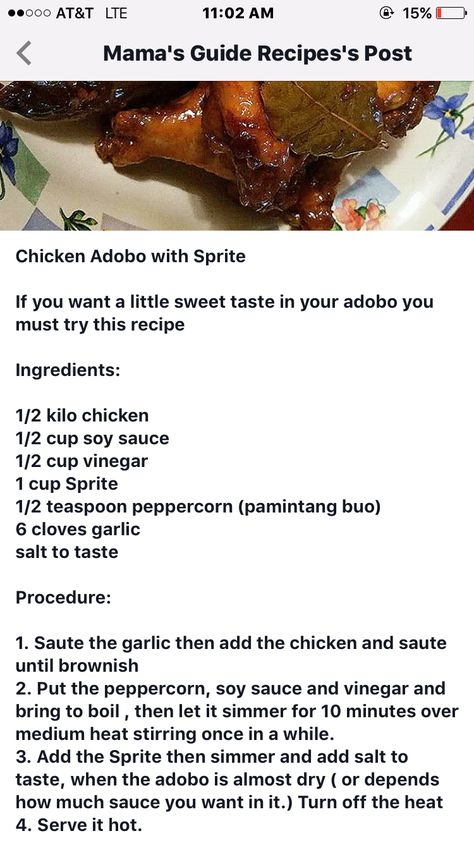 Sprite-chicken adobo Famous Chicken Adobo, Chicken Adobo Recipe Filipino, Adobong Manok Recipe, Adobo Chicken Filipino, Adobo Ingredients, Sprite Chicken, Chicken Adobo Recipe Easy, Chicken Adobo Filipino, Chicken Dishes For Dinner