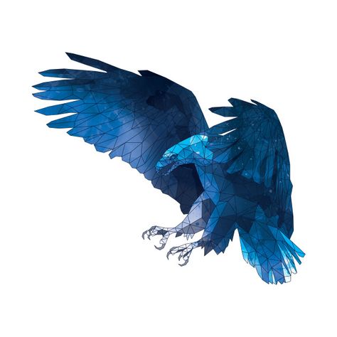 Geometric Blue Eagle - Ravenclaw - T-Shirt | TeePublic Blue Eagle Aesthetic, Ravenclaw Funny, Fictional Aesthetic, Ravenclaw Tattoo, Ravenclaw Eagle, Ravenclaw Logo, Ravenclaw Gryffindor, Ravenclaw Outfit, Blue Eagle