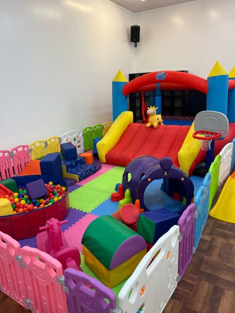 Soft play area for children fun and birthdays Kids Play Corner, Soft Play Centre, Indoor Play Centre, Play Cafe, Play Place, Daycare Decor, Soft Play Area, Play Corner, Hall Ideas