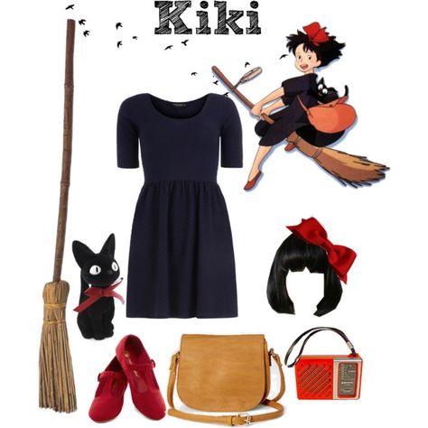 #kikisdeliveryservice #kiki #jiji Easy Closet Cosplay Ideas, Halloween Costume From Closet, Kiki's Delivery Service Costume Diy, Cute Diy Costumes, Kiki's Delivery Service Halloween Costumes, Kiki's Delivery Service Outfit, Closet Cosplay Ideas, Kiki’s Delivery Service Halloween Costume, Halloween Cosplay Ideas