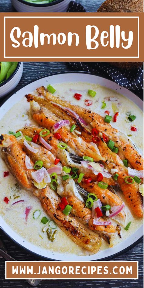 Salmon Filipino Recipe, Salmon Belly Strips Recipes, Salmon Belly Recipes, Metabolic Eating, Salmon Belly, Fried Salmon, Cooking Cookies, Weekday Meals, Healthy Fish