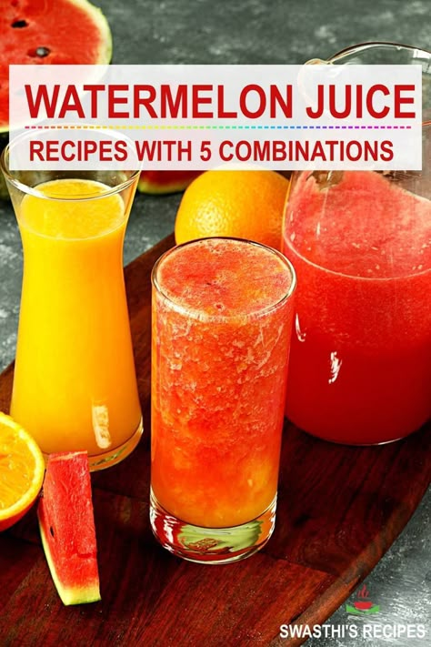 Natural Juice Recipes, Watermelon Recipes Drinks, Apple Juice Recipe, Watermelon Juice Recipe, Best Juicing Recipes, Mixed Fruit Juice, Fresh Juice Recipes, Healthy Juicer Recipes, Fruit Juice Recipes