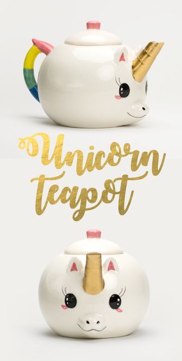 Surely tea will taste even sweeter when it's from a Unicorn Teapot!! Unicorn Kitchen, Unicorn Things, Unicorn Rooms, I Am A Unicorn, Unicorn Stuff, Mug Diy, Unicorn Set, Unicorn Life, Unicorn Mug