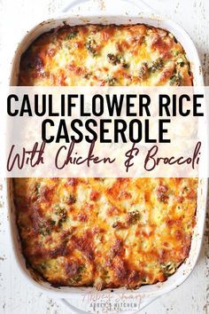 Chicken Broccoli Cauliflower Rice Casserole, Chicken Broccoli Cauliflower Rice, Broccoli Cauliflower Rice Casserole, Rice Chicken And Broccoli, Chicken Broccoli Cauliflower, Dairy Free Sauce, Broccoli Cauliflower Rice, Cauliflower Rice Casserole, Cauliflower And Broccoli