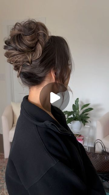 Nataliya Shykal | Bridal & Event Hairstylist on Instagram: "An effortless, fun look 🎀
.
Added some extensions for volume 

#bridal #updo #highbun #cltwedding" Extensions For Volume, High Bun, Bridal Event, Bridal Updo, January 15, Hair Stylist, Hair, On Instagram, Instagram