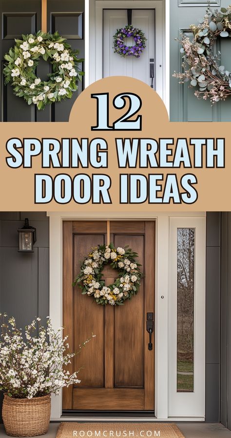 Spring is here and it’s time to give your front door a Spring wreath glow up. These spring wreath for front door ideas will instantly make your home look like you have your life together. Florals? Always a yes. A classic eucalyptus moment? Effortlessly chic. A pastel Easter wreath with tiny speckled eggs? Adorable and festive.   Whether you want a minimalist vibe or a full-on cottagecore Spring wreath, these ideas will have your door looking like it belongs in a magazine. Bonus: You don’t even have to be that crafty—most of  these Spring and Easter wreath ideas are ready to hang or ridiculously easy to DIY.   Visit the article to see the best spring and Easter wreaths that’ll make your front door the happiest spot on the block! Spring Landscaping Ideas, Easter Wreath Ideas, Spring Landscaping, Spring Front Porch Decor, Spring Home Decor Ideas, Cottagecore Spring, Spring Wreath For Front Door, Spring Porch Decor, Spring Cleaning Tips