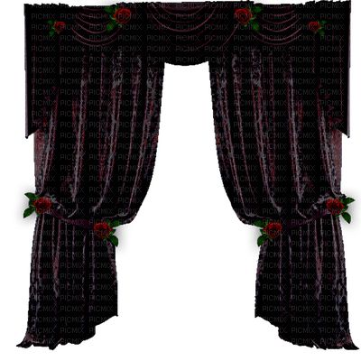 Gothic, curtains - PicMix Gothic Curtains Bedroom, Goth Curtains, Gothic Curtains, Goth Bed, Gothic Living Room, Dark Curtains, Living Room Drapes, Stylish Curtains, Setup Ideas