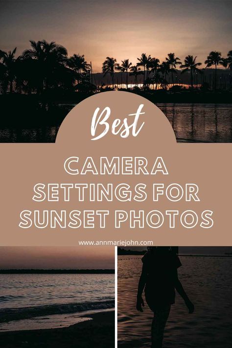 Sunset Photo Settings, Camera Setting For Sunset Pictures, Sunset Photography Tips, Photo Edit Settings, Sunset Photography Settings, Iphone Photo Edit Settings, Camera Settings For Sunset, Sunset Camera Settings, Iphone Camera Settings