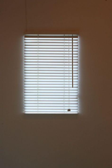 This faux LED window is equipped with blinds just like the real thing to stand in for a "happy light" in your fight against Seasonal Affective Disorder. Bright Blinds, Fake Window Light, Led Window, Happy Light, Flexible Led Light, Basement Lighting, Fake Window, Faux Walls, Seasonal Affective