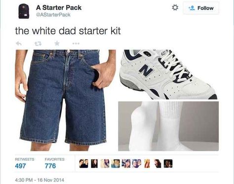 23 Very Helpful "Starter Kits" For Life 90s Dad Aesthetic, Himbo Core, Dad Starter Pack, Dad Themed Party, Dad Core, Lmao Funny, Spirit Week Outfits, That's Hilarious, Funny Comments