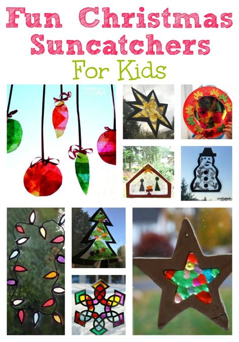 Get your kids in the festive mood with these fun and easy Christmas suncatchers for kids to make. Suncatchers For Kids, Christmas Suncatchers, Diy Christmas Photo, Christmas Photo Album, Christmas Crafts For Kids To Make, Christmas Activities For Kids, Preschool Christmas, 12 December, Easy Christmas Crafts