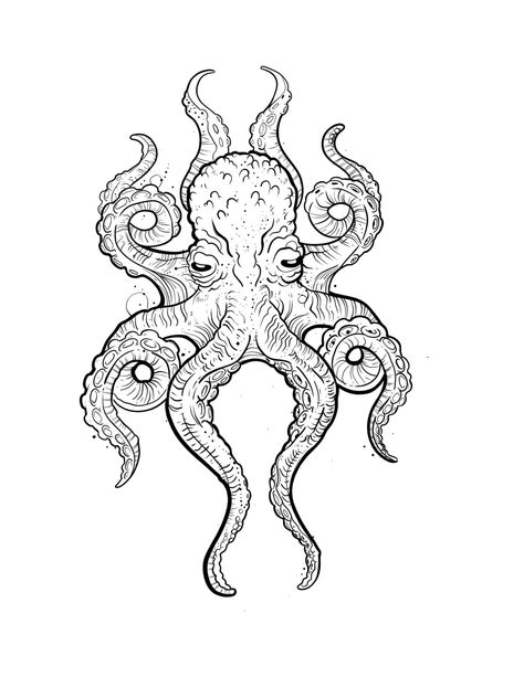 Ocean Theme Tattoos, Trippy Tattoo Ideas, Animal Stencil Art, Trippy Tattoo, Octopus Tattoo Design, Armband Tattoos, Octopus Tattoos, Fantasy Tattoos, Animal Stencil