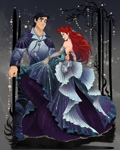 Disney Princess Artwork, Disney Princess Fan Art, Disney Princess Fashion, Images Disney, Disney Nerd, Disney Princess Drawings, Princess Drawings, Disney Artwork, Disney Ariel