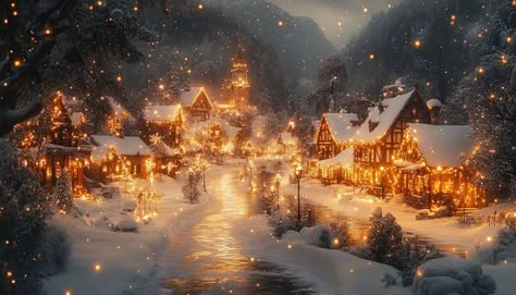 Enchanting snowy village scene with twinkling Christmas lights, perfect as a desktop or laptop wallpaper. Capture the magic of winter holidays with this beautiful image. Desktop Wallpaper Hd 1080p Christmas, Holiday Wallpaper Laptop, Christmas Desktop Wallpaper Hd 1080p, Vintage Christmas Wallpaper Desktop, Laptop Winter Wallpaper, Cozy Christmas Wallpaper Laptop, Christmas Aesthetic Landscape, Christmas Macbook Desktop Wallpapers, Christmas Aesthetic Computer Wallpaper