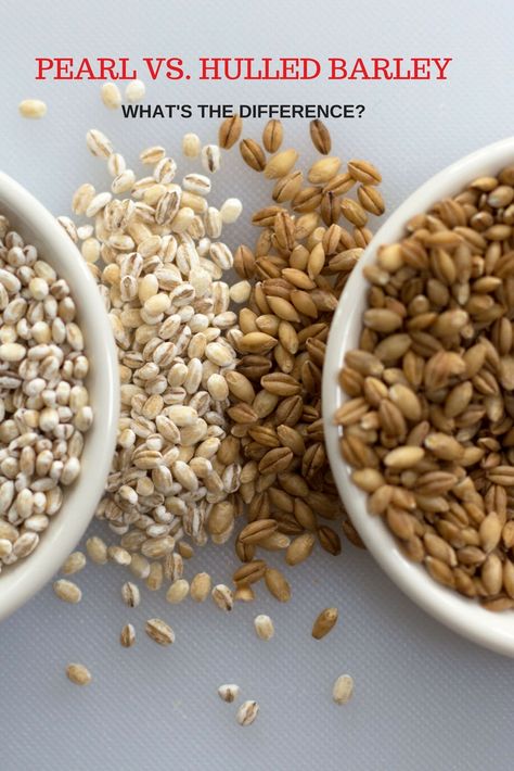 Find out how pearl and hulled barley differ. Which is more nutritious? How to cook each type? When to use only one of them and when you can use either. Come here for all the answers. Hulled Barley Recipes, Pearl Barley Recipes, Barley Recipe Healthy, 310 Recipes, Barley Recipes, Pearled Barley, Barley Grain, How To Cook Barley, Recipes Sides