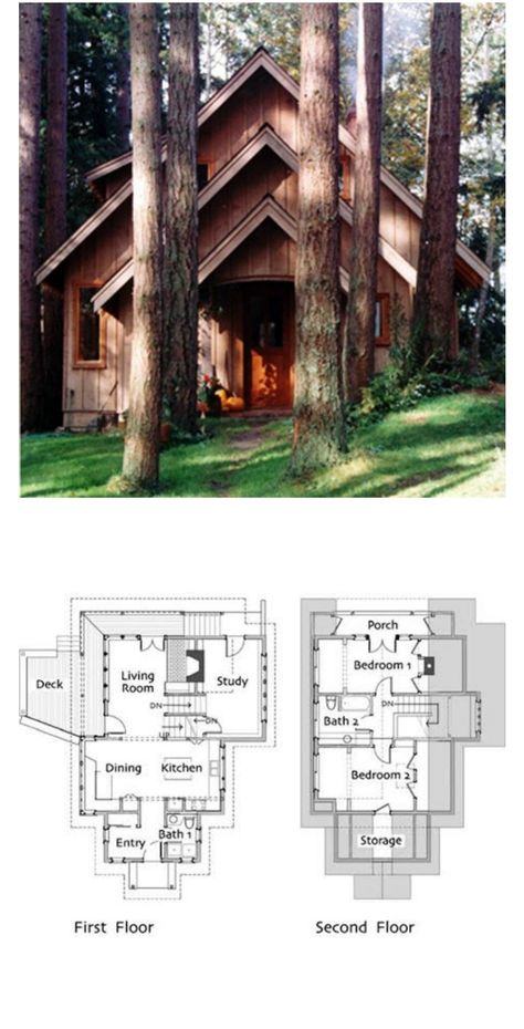 Ross Chapin Architects #houseplan #home #housedesigns Ross Chapin House Plans, Small Cabin Layout, Sims4 Inspiration, Cabin Blueprints, Ross Chapin, Sims Inspiration, Gable House, Architectural Floor Plans, Cabin House Plans