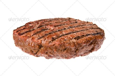 Hamburger patty by joebelanger. A thick, juicy hamburger patty cooked on a barbecue isolated on white.#thick, #juicy, #joebelanger, #Hamburger Perfect Hamburger, Juicy Hamburgers, Hamburger Patty, Burger Patty, Hamburger Steak, Hamburger Patties, Hamburger Recipes, Angus Beef, Beef Patty