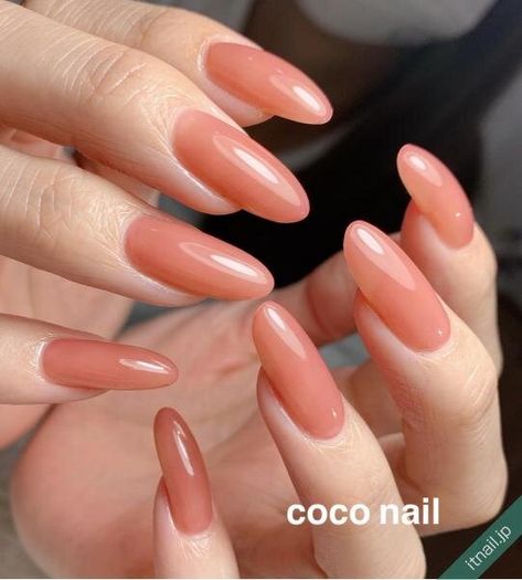 Pink Coral Nails, Salmon Nails, Cute Nail Colors, Subtle Nails, Nail Candy, Pinterest Makeup, Soft Nails, Jelly Nails, Get Nails