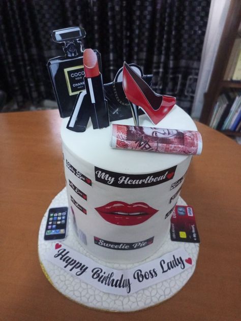 Boss Lady Cake, African Cake, Lady Cake, Makeup Party, Cakes For Women, Party Makeup, Boss Lady, Cake, Makeup