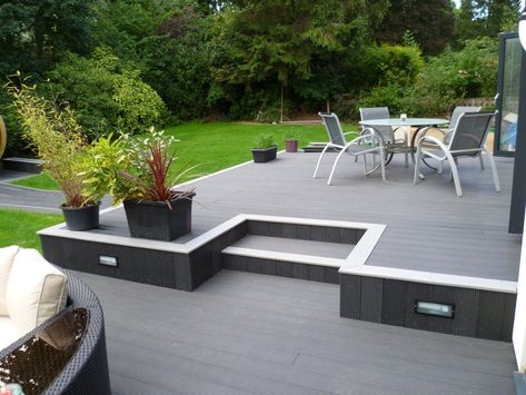 NJ Trex Deck Builder | Top Local Custom Deck Contractor Composite Decking Designs, Small Backyard Decks, Decking Ideas, Composite Decking Boards, Patio Deck Designs, Back Garden Design, Deck Designs Backyard, Patio Garden Design, Modern Backyard