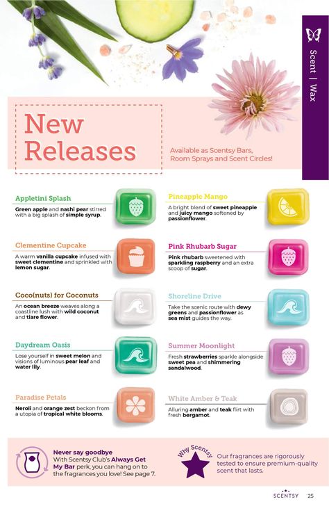 Scentsy Spring Summer 2022 Catalog Slideshow | Shop 2/1 | Incandescent.Scentsy.us Scentsy Spring Summer 2022, Scentsy 2022, Scentsy Pictures, Scentsy Consultant Business, Scentsy Catalog, Scentsy Marketing, Scentsy Candles, Scentsy Consultant Ideas, Scentsy Wax Bars