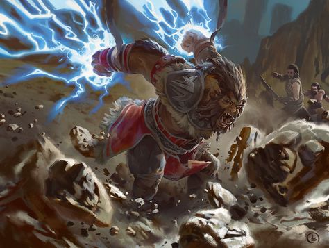 Impact Tremors by demonui on DeviantArt Magic: The Gathering, Mtg Art, Dnd Art, Magic Art, Wizards Of The Coast, Fantasy Inspiration, Card Illustration, Fantasy Illustration, Dnd Characters