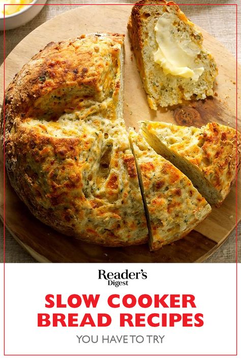 Here's a slow-cooker recipe that you may have not tried yet: slow-cooker bread! You'll love the aromas wafting through your kitchen as the bread cooks. Slow Cooker Herb Bread 12 Tomatoes, Slow Cooker Basil Pesto Bread, Slow Cooker Quick Breads, Crock Pot Beer Bread, Slow Cooker Herb Bread, Slow Cooker Bread Easy, Focaccia Bread In The Crockpot, Beer Bread In Crockpot, Crockpot Bread Recipes Slow Cooker