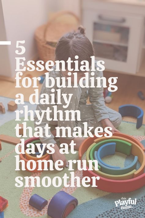 Toddlers and young children thrive on routines. That’s why building a simple daily rhythm is so important if you want life at home to run smoother. Waldorf Rhythm Daily Routines, Daily Rythyms, Homeschool Daily Rhythm, Prek Activities At Home, Morning Rhythm, Daily Rhythm, Playful Home, Toddler Routine, Practical Life Activities