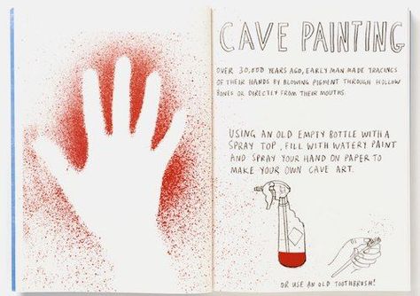 Using an old empty bottle with spray top. Fill with watery Paint and spray your hand on paper to make your own cave art. Marion Deuchars, Aboriginal Art For Kids, Prehistoric Cave Paintings, Stone Age Art, Prehistoric Age, Aboriginal Education, Cave Painting, Summer Art Projects, Prehistoric Art