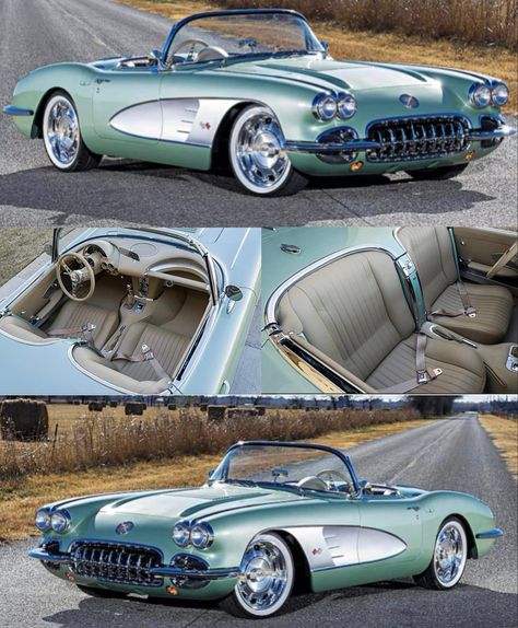 1958 Corvette Corvette Classic, 1958 Corvette, Old Corvette, Diecast Trucks, Buick Cars, Chevy Muscle Cars, Chevrolet Corvette Stingray, Old School Cars, American Classic Cars