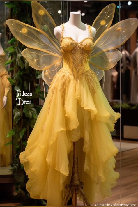 Sun Fairy Costume, Fairy Dresses Aesthetic, Vestidos Fairy, Fairy Dress Aesthetic, Angle Core, Firefly Costume, Fairy Costume Diy, Fairy Cosplay, Fairy Outfit