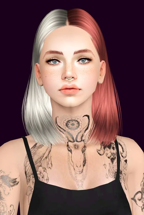 playing with pixels — Nightcrawler 11 - Two Tone download: 1 | 2 *use... Split Dye Hair, Hair Sims 4 Cc, Sims3 Cc, Half And Half Hair, Split Dye, Two Toned Hair, Sims 3 Cc Finds, Sims 3 Mods, Split Dyed Hair