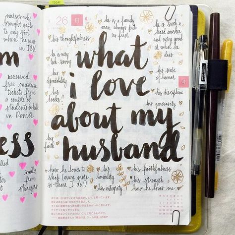 Day 26 of the #listersgottalist challenge gives me a chance to show my husband some love in my journal ❤️ Pepper and Twine Diary About Him, About Him Journal, Journal About Him, What I Like About Him, Relationship Journal Ideas, Love Journal Ideas, Journal D'inspiration, Bullet Journal Ideas, Love Journal