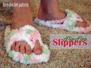 Kids Flip-Flop Slippers pattern by Esther Leavitt Crochet Slipper Boots Free Pattern, Crochet Flip Flop, Crochet Fluffy, Crochet Slipper Boots, Crochet Flip Flops, Pattern Flip Flops, Crochet Slipper, Barefoot Sandal, Crochet Boots