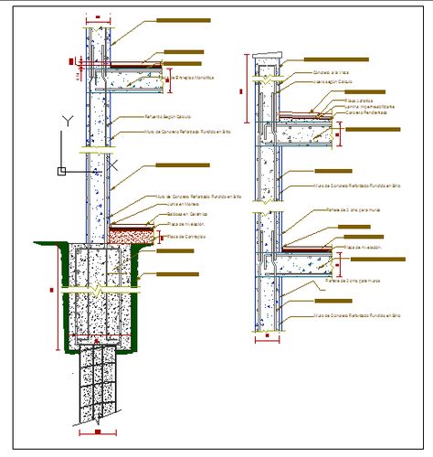 Pile Foundation, Construction Details Architecture, Deep Foundation, Building Site, Column Design, Drawing Block, Precast Concrete, Detailed Drawings, Concrete Wall