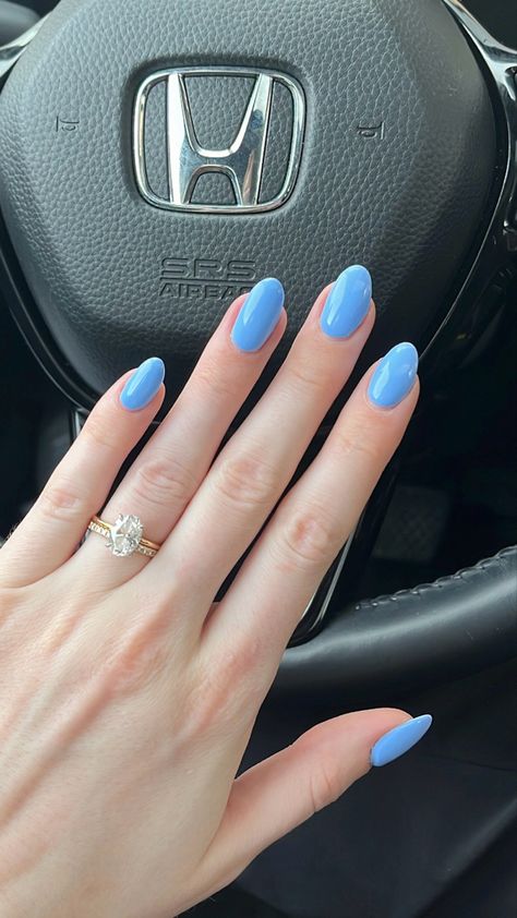 Dnd Blue Bell, Blue Bell Nails, Carolina Blue Nails, North Carolina Blue Nails, Bluebell Nails, Blue Bell Nail Color, Ford Blue Nails, Blue Bell Flowers Wallpaper, Blue Bell