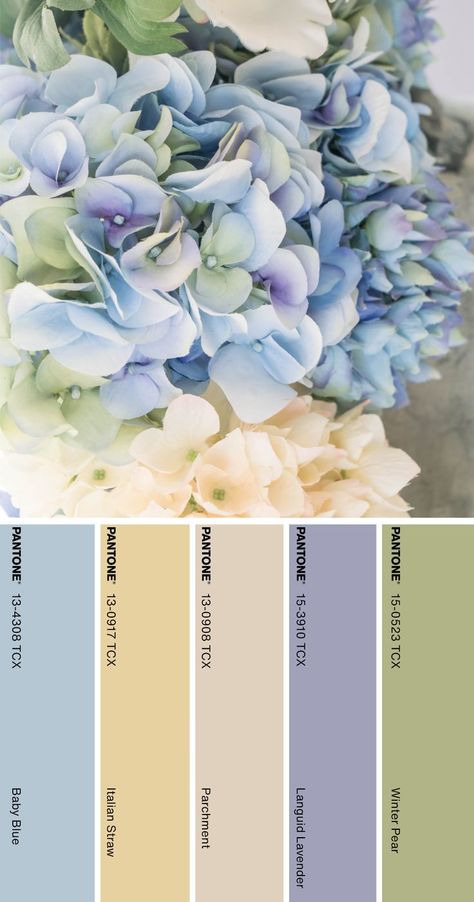 Periwinkle House Exterior Paint Colors, Bridgeton Color Palette, French Blue Colour Palette, Periwinkle And Green Color Palette, Forget Me Not Color Palette, Provence Color Palette, Regency Color Palette, Bridgerton Colour Palette, Periwinkle Color Combinations