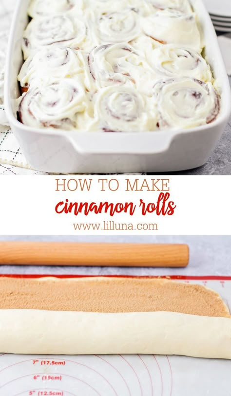 These homemade cinnamon rolls are our ALL-TIME favorite and always get rave reviews from anyone who tries them! #cinnamonrolls #sweetrolls #breakfast #breakfastrecipes #brunch Large Cinnamon Rolls, Soft And Fluffy Cinnamon Rolls, Pioneer Woman Cinnamon Rolls, Make Cinnamon Rolls, Fluffy Cinnamon Rolls, Cinnamon Rolls Easy, Homemade Cinnamon Rolls, Cinnamon Rolls Homemade, Easy Cinnamon