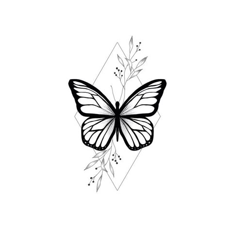 Floral Butterfly Tattoo Design, Butterfly Tattoo Drawing, Simplistic Drawings, Flower Tats, Butterfly With Flowers, Tato Henna, Stylist Tattoos, Butterfly Tattoo Designs, Line Art Tattoos