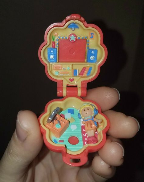 1991 Bluebird Polly Pocket locket necklace Polly In Her Music Room   (This is the one from my childhood) Polly Pocket Necklace, Pocket Locket, Pocket Necklace, 90’s Nostalgia, Polly Pockets, 90s Toys, Grandma's House, Grandmas House, Polly Pocket