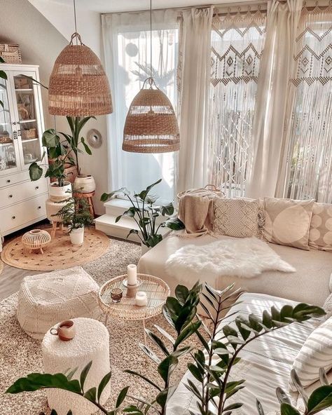 BEAUTYLIFE for everyone, how about you? follow the trend today Fancy Living Rooms, Bohemian House Decor, Recipes Seafood, Recipes Snacks, Recipes Soup, Salad Healthy, Living Room Loft, Estilo Boho Chic, Cozy Room Decor