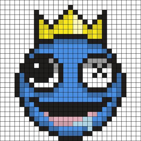 Rainbow Friends Perler Beads, Roblox Perler Bead Patterns, Roblox Perler Beads, Smiling Friends Perler Bead, Perler Beads Ideas Pattern, Bluey Perler Bead Patterns, Rainbow Perler Bead Patterns, Friends Perler Beads, Blue Pixel Art